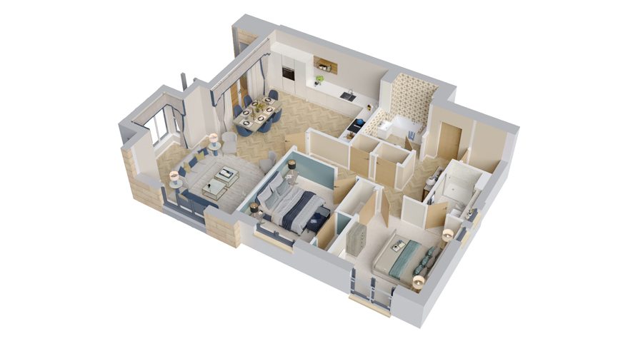 The Teal Floor Plan