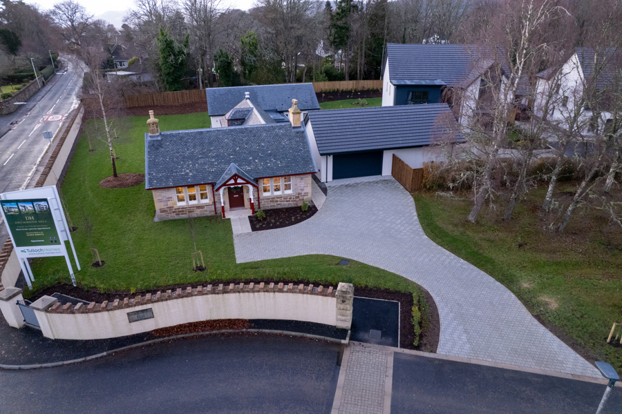 Tulloch Homes Drummond Hill Plot 07 Gatehouse Drone Photos Dec 24 9 Image