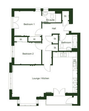 The Teal Floor Plan